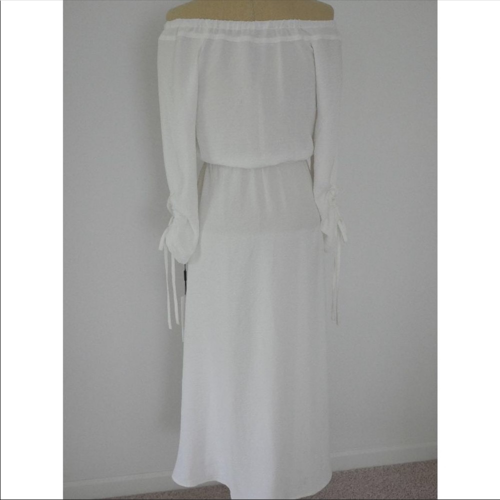 White off shoulder dress Calvin Klein